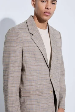 Check Oversized Boxy Blazer