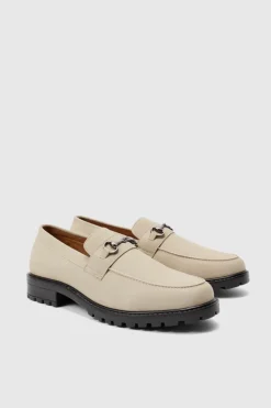 Chunky Snaffle Loafer In Taupe