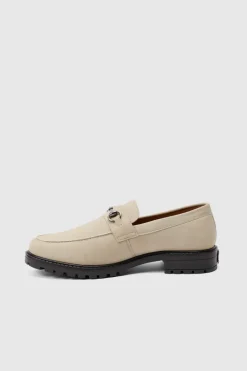 Chunky Snaffle Loafer In Taupe
