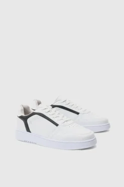 Contrast Panel Chunky Trainers In Black
