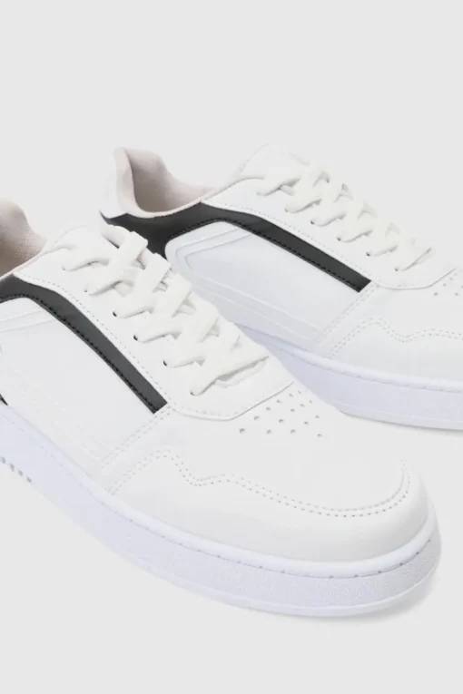 Contrast Panel Chunky Trainers In Black