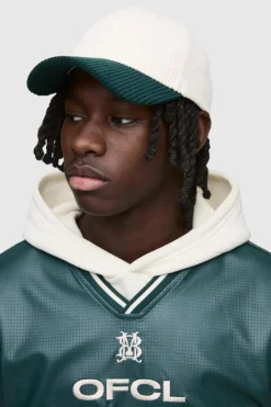 Cord Colour Block Cap