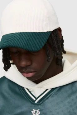 Cord Colour Block Cap