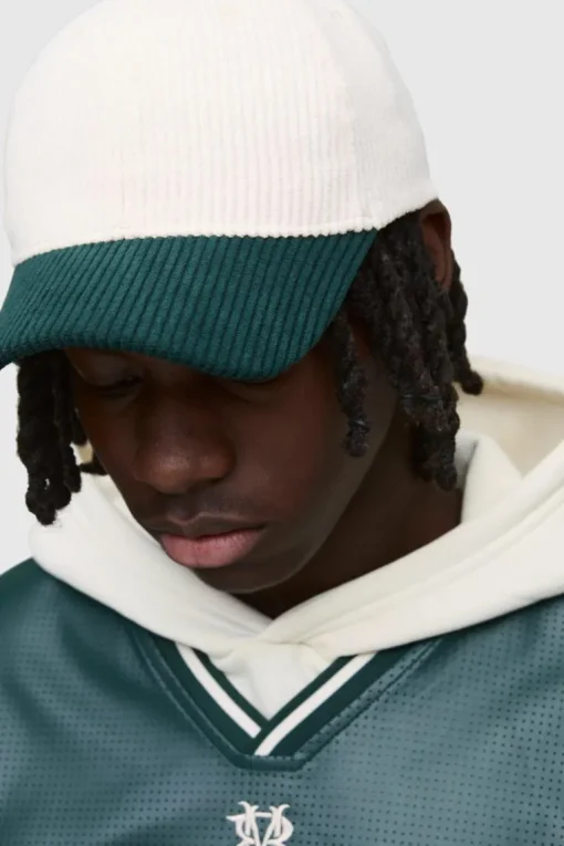 Cord Colour Block Cap