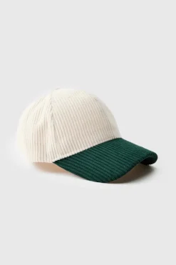 Cord Colour Block Cap