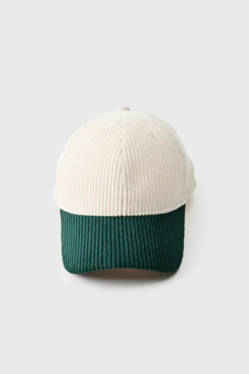 Cord Colour Block Cap