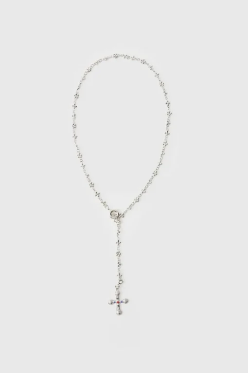 Cross Pendant Necklace In Silver