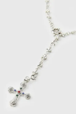 Cross Pendant Necklace In Silver