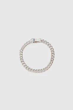 Cuban Chunky Chain Bracelet In Silver