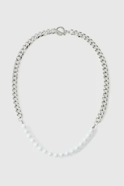 Cuban Link Pearl Chain