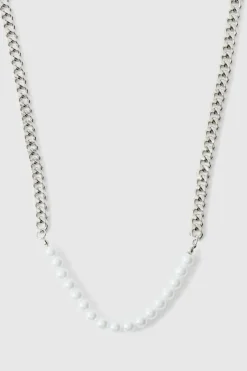 Cuban Link Pearl Chain