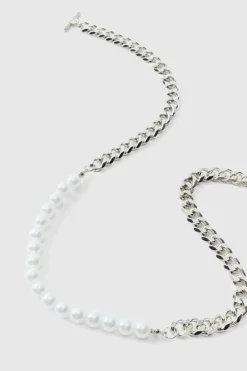 Cuban Link Pearl Chain