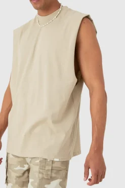Drop Armhole Extended Neck Heavyweight Tank
