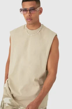 Drop Armhole Extended Neck Heavyweight Tank