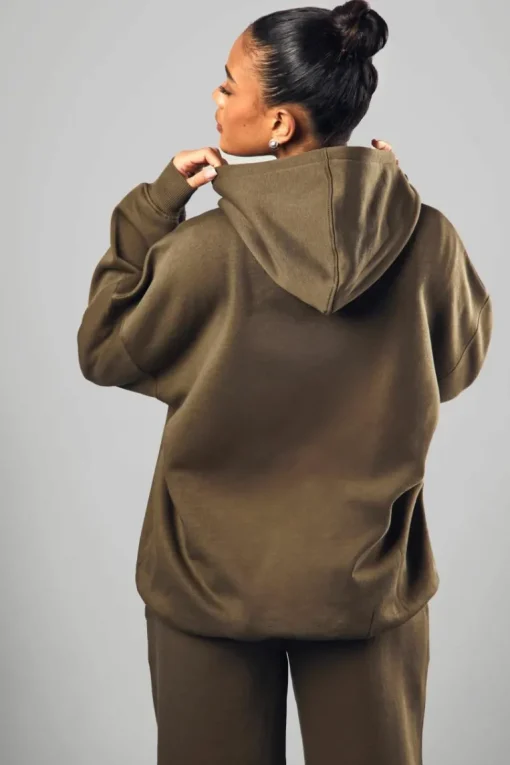Dsgn Studio Towelling Applique Oversized Hoodie
