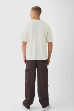 Elasticated Baggy Fit Multi Cargo Trousers