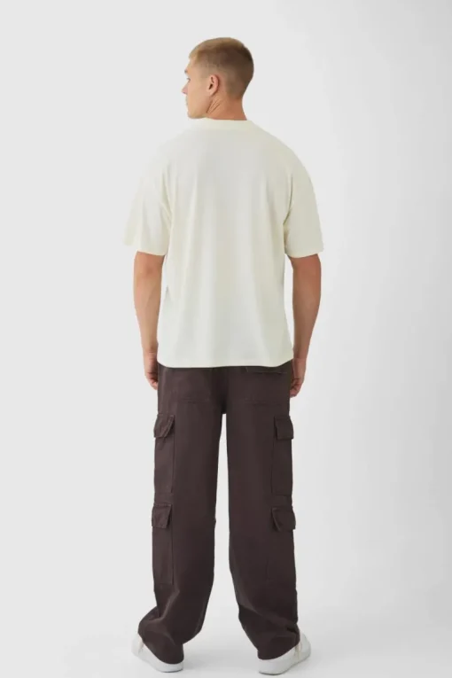 Elasticated Baggy Fit Multi Cargo Trousers