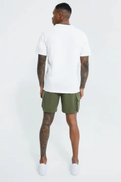 Elasticated Slim Cargo Short With Pintuck