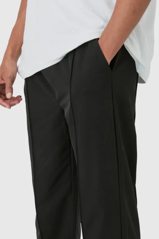 Elasticated Technical Stretch Relaxed Pintuck Trouser