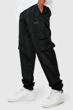 Elasticated Waist Slim Fit Man Shell Cargo Jogger