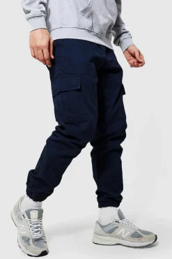 Elasticated Waist Slim Fit Cargo Trouser