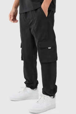 Elasticated Waist Slim Fit Branded Cargo Jogger