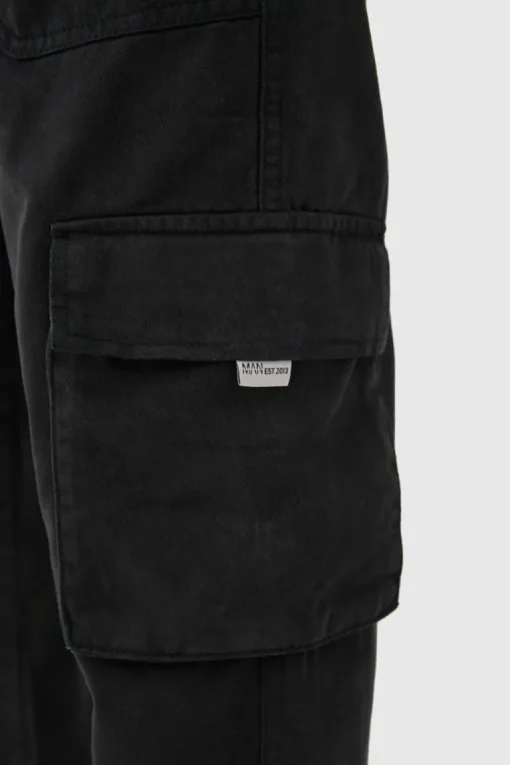 Elasticated Waist Slim Fit Branded Cargo Jogger