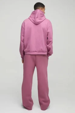 Embossed Worldwide Wide Leg Jogger