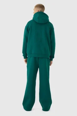 Embossed Worldwide Wide Leg Jogger