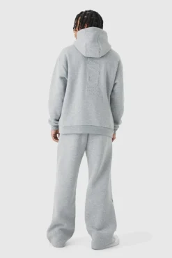 Embossed Worldwide Wide Leg Jogger