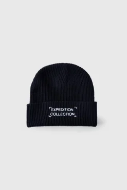Expedition Collection Embroidered Beanie In Black