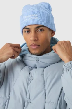 Expedition Collection Embroidered Beanie In Blue