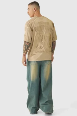 Extreme Baggy Rigid All Over Ripped Jeans