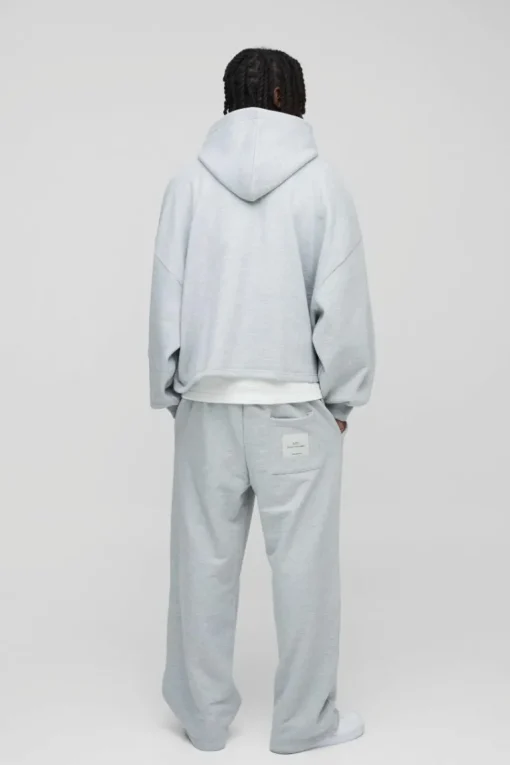Extreme Oversized Boxy Zip Through Hoodie