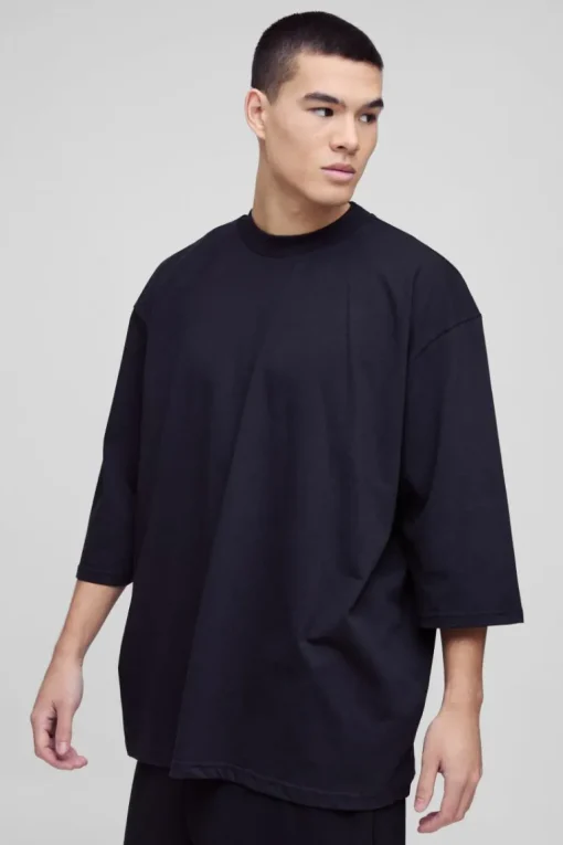 Extreme Oversized Extended Neck Heavy Weight T-shirt