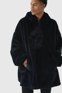 Extreme Oversized Zip Fleece Hoodie