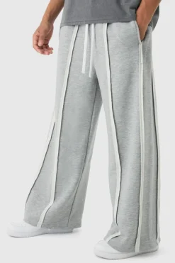 Extreme Wide Leg Exposed Seam Jogger