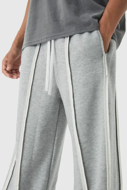 Extreme Wide Leg Exposed Seam Jogger