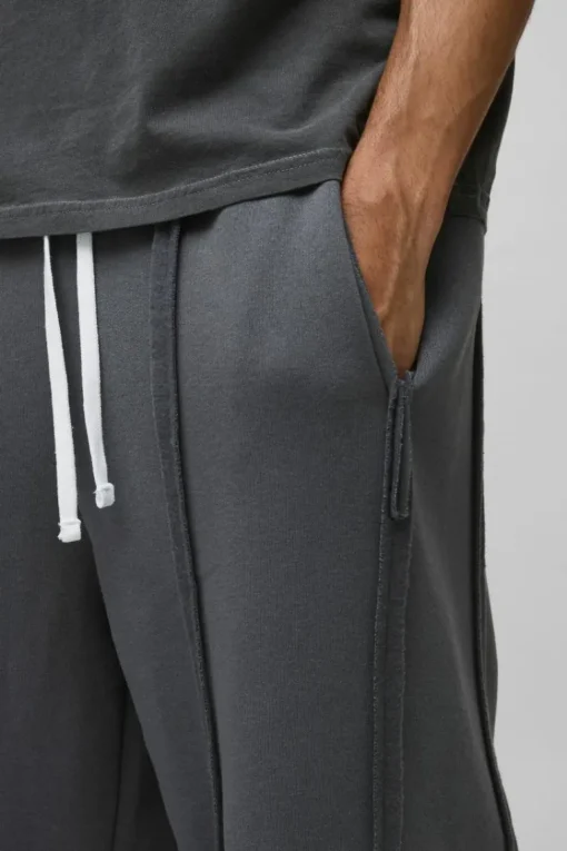 Extreme Wide Leg Exposed Seam Jogger
