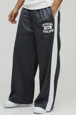 Extreme Wide Leg Graphic Tricot Joggers