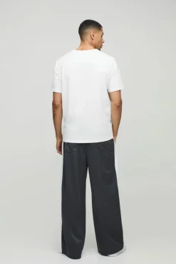 Extreme Wide Leg Graphic Tricot Joggers