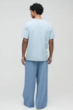 Extreme Wide Leg Heavyweight Interlock Jogger