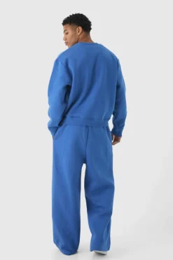 Extreme Wide Leg Man Spray Wash Joggers