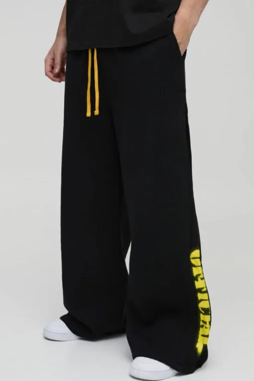 Extreme Wide Leg Official Pleated Gusset Jogger