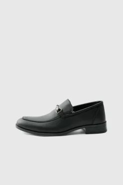 Faux Leather Suede snaffle loafer