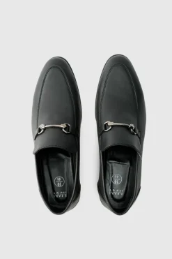 Faux Leather Suede snaffle loafer