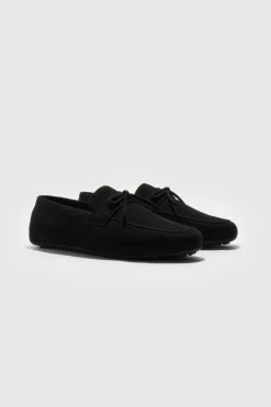 Faux Suede Driving Shoe