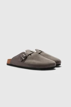 Faux Suede Mule