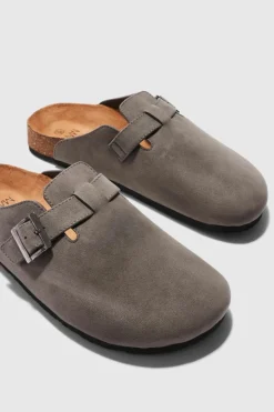 Faux Suede Mule
