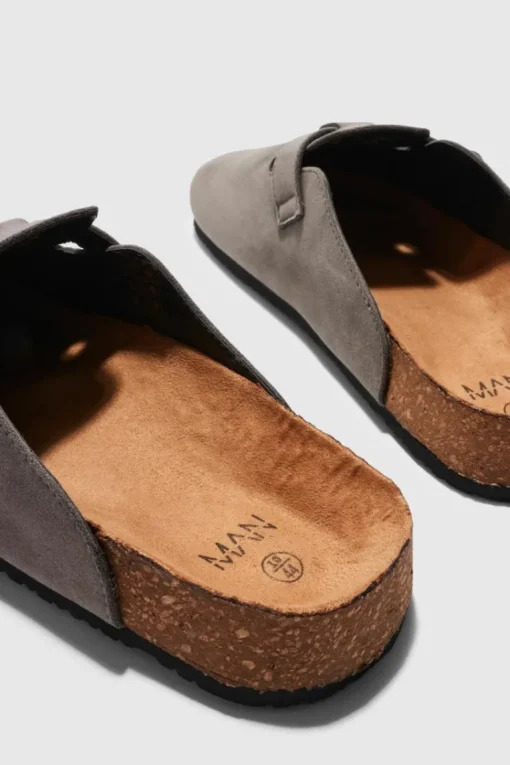 Faux Suede Mule